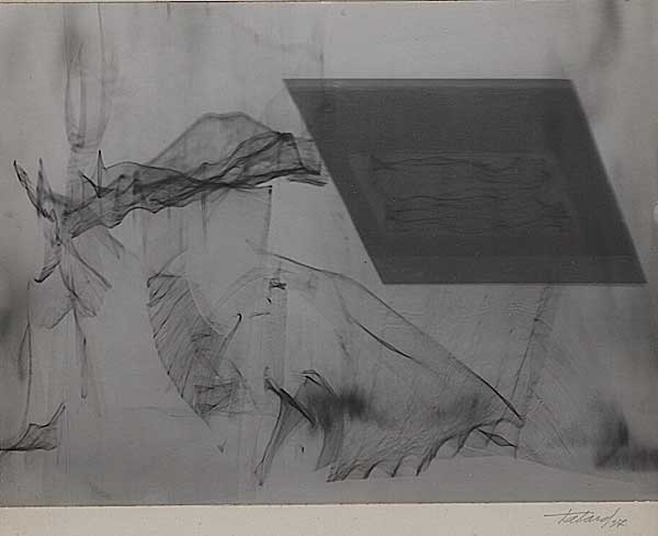 Untitled Abstraction, Vintage solarized silver print, 1937