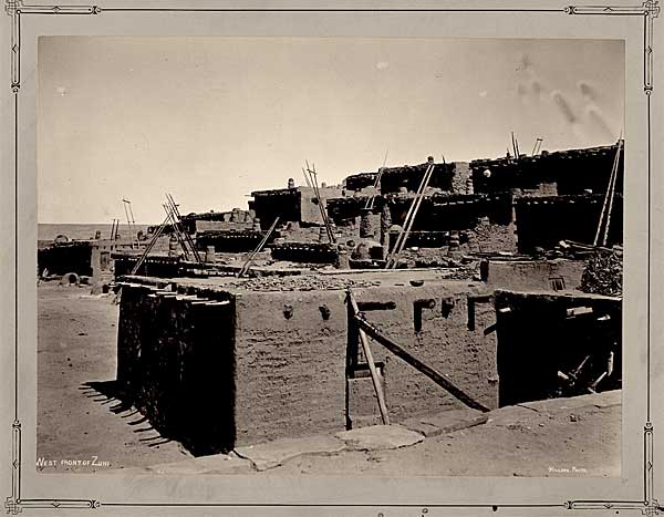 West Front of Zuni [Pueblo], Albumen print, 1879