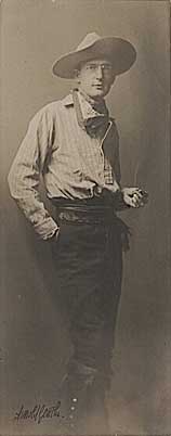 Maynard Dixon in His Studio, Vintage silver print, ca. 1903