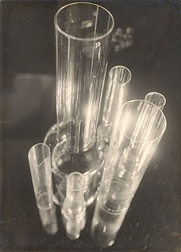Abstraction with Glass Vials, Vintage silver print, ca. 1929