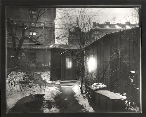 Untitled [My Studio in the Winter], Silver print, ca. 1956