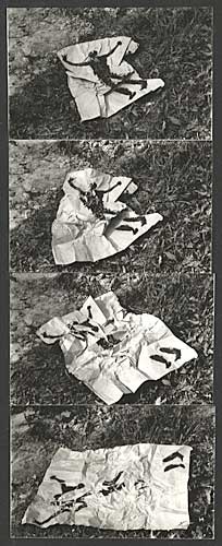 Flying, Vintage silver prints, ca. 1972