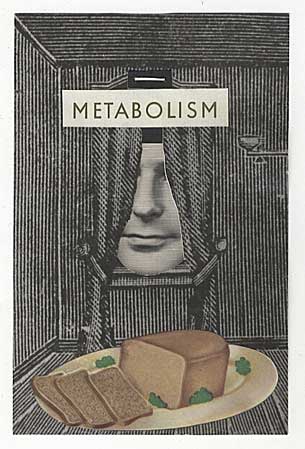 Metabolism, Collage with silver print, printed elements and tape, ca. 1960