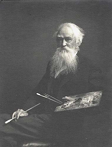 Thomas Moran [1837-1922], Vintage silver print, 1922