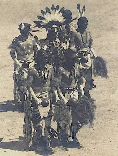 Eagle Dance, San Ildefonso Pueblo, New Mexico, Vintage silver print on Dassonville &ldquo;Charcoal Black&rdquo; paper, 1928